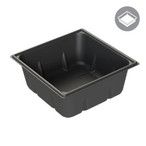30 Gallon Reservoir, Black, Square