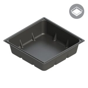 70 Gallon Reservoir, Black, Square