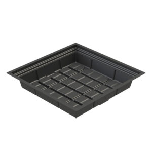 3'x3'x6'' Economy OD Flood Tray - Black