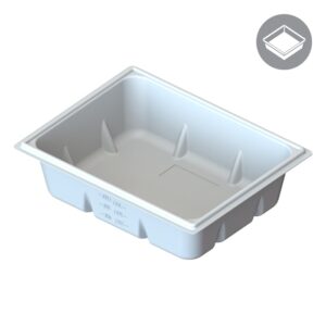 50 Gallon Reservoir, White, Rectangle