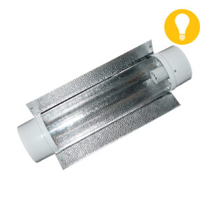 6'' Air-Cooled Tube Reflector w/ exterior reflective wing