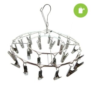 24 Clip Hanging Metal Drying Rack