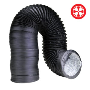 8'' Light Proof Black Ducting