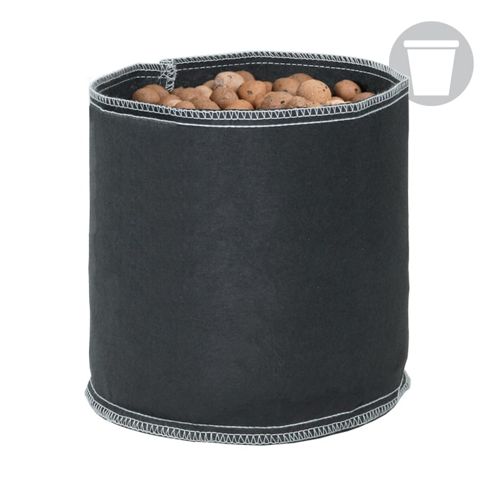 10 Gal Black Grow1 Fabric Pot