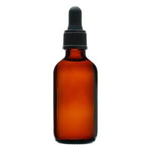 30ml Amber glass tincture dropping bottle with graduation with black cap (Case of 345)