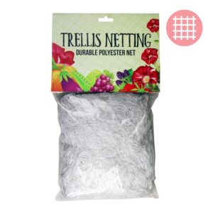 5'x60' Trellis Netting White 6" Squares