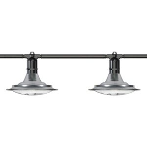 48' Greenhouse Expandable String Lights 14AWG w/ 12W LED 6500K Grow LED Bulbs (24 bulbs)