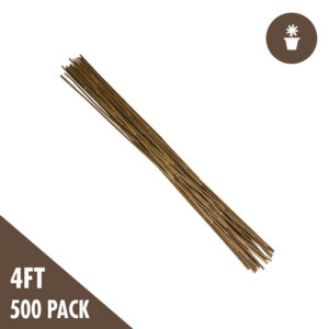 4' Natural Bamboo Stakes Bulk (500/bale)