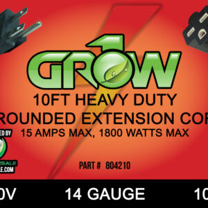 Grow1 240V Extension Cord 14 Gauge 10'