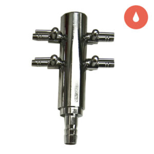 Chrome Air Divider 4 Outlet