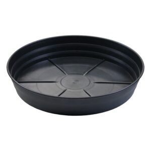 25" Grow1 Premium Black Injection Pot Saucers
