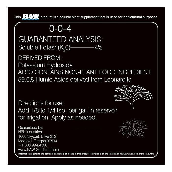 NPK RAW Humic Acid 8oz - Image 2